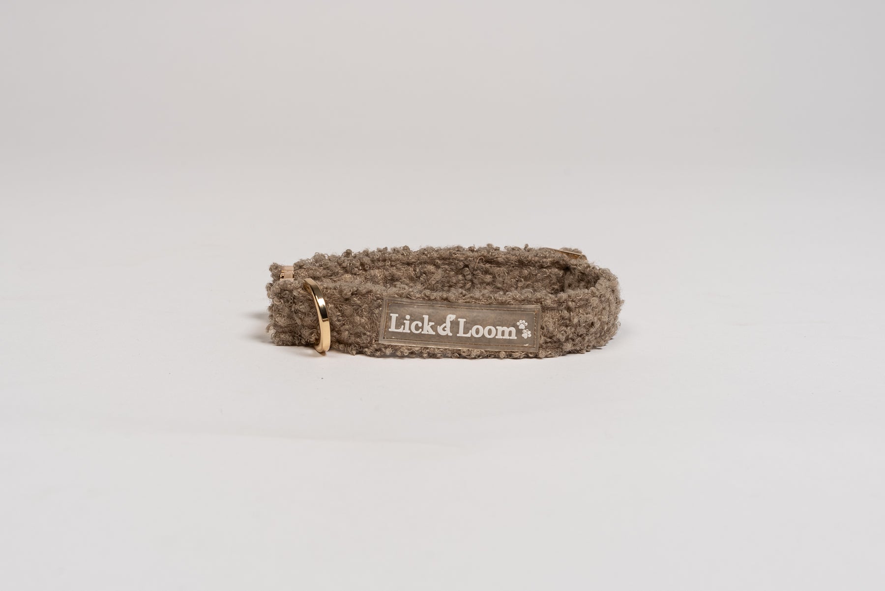 The Furloom Dog Collar mud brown