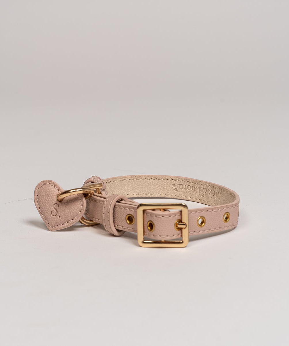 The Heritage Dog collar Pink