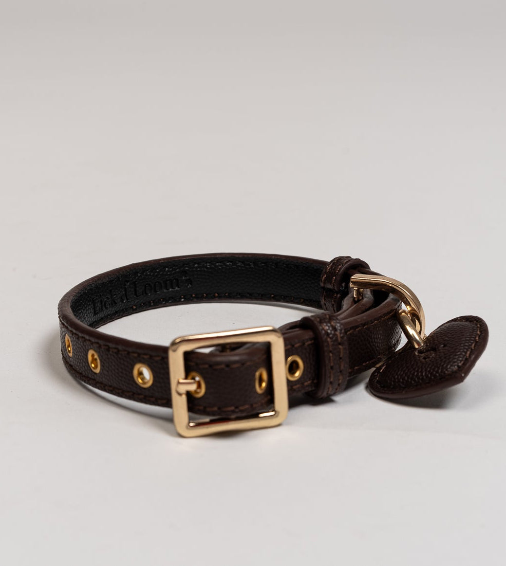 The Heritage Dog collar Maroon