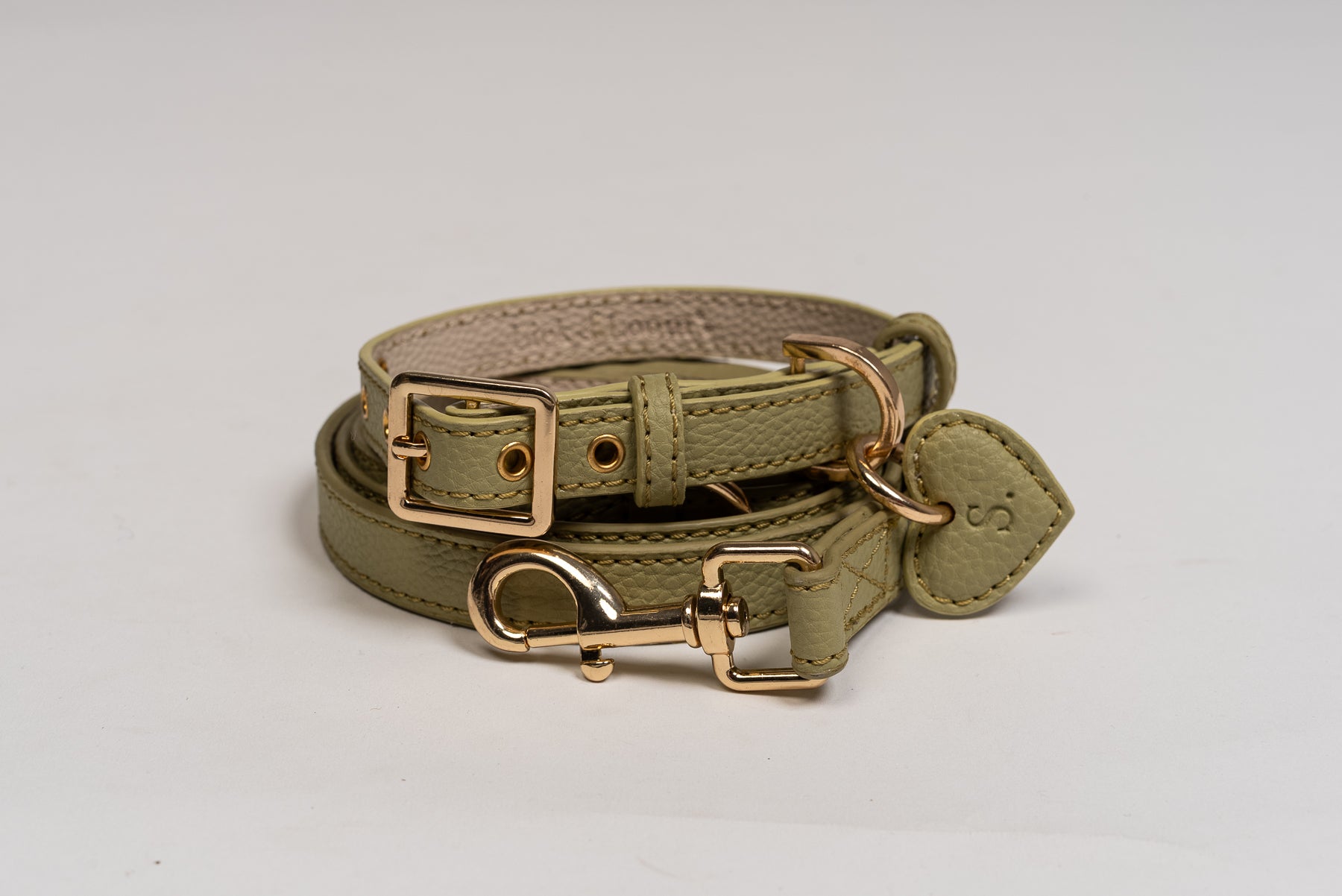 The Heritage Dog collar Green
