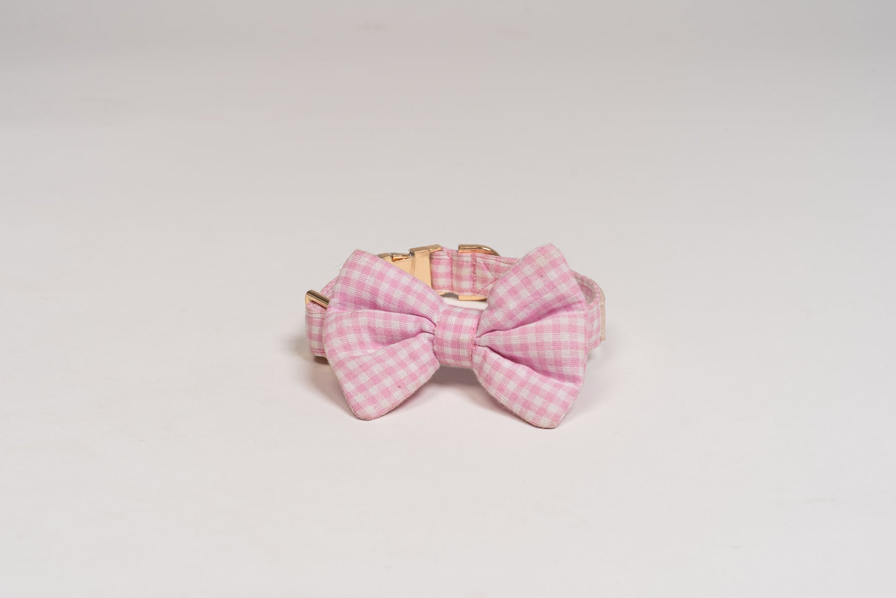 The Picnic bow collar Pink